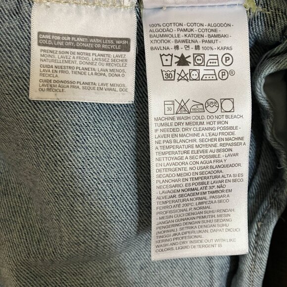 Levi's Premium Womens Vintage Fit Denim Trucker Jacket Size Small Blue FA EXC - Picture 9 of 12